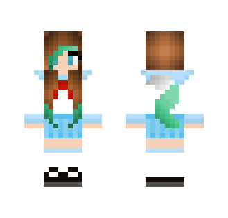 ☾ Minty, Aphmau werewolf *OC* ☽ - Female Minecraft Skins - image 2