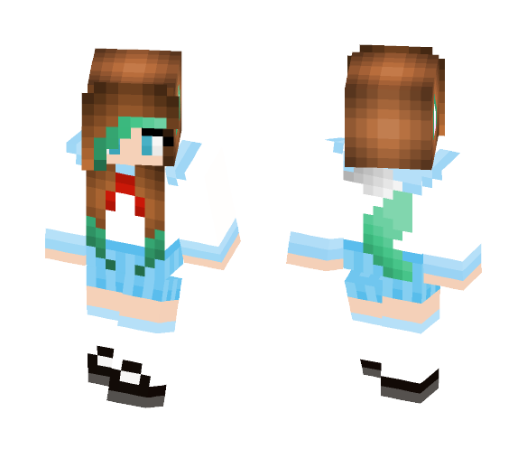 ☾ Minty, Aphmau werewolf *OC* ☽ - Female Minecraft Skins - image 1
