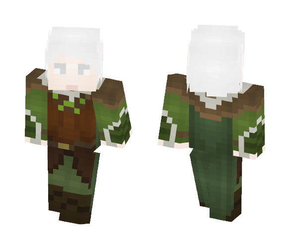 Snow Elven Mage [LoTC] [✗] - Male Minecraft Skins - image 1