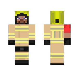 Fire Fighter Steve - Male Minecraft Skins - image 2