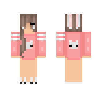 Pink Rabbit - Female Minecraft Skins - image 2
