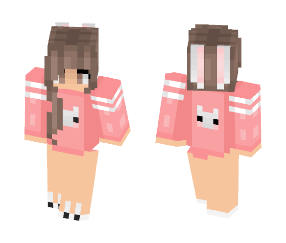 Pink Rabbit - Female Minecraft Skins - image 1