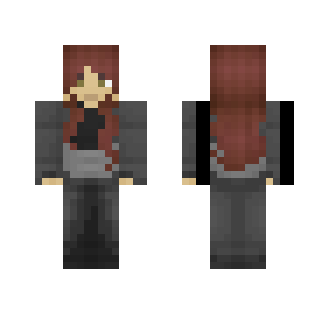 Ella's Dark Dress - Female Minecraft Skins - image 2