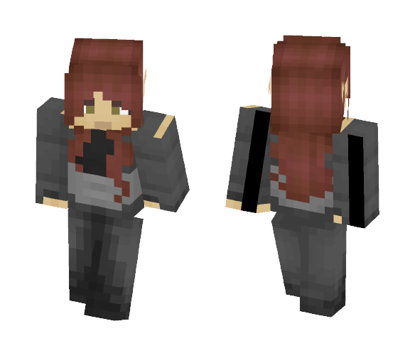 Ella's Dark Dress - Female Minecraft Skins - image 1
