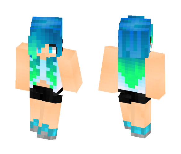 ✖ | Scene Girl - Girl Minecraft Skins - image 1