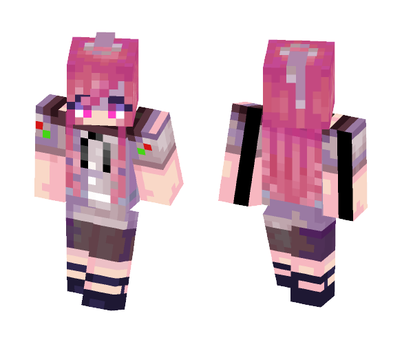 Ruby Space Bartender - Female Minecraft Skins - image 1