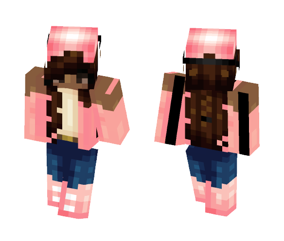 Persona- Pink Gangster - Female Minecraft Skins - image 1