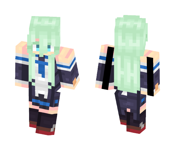 Shiratsuyu-class Yamakaze - Female Minecraft Skins - image 1