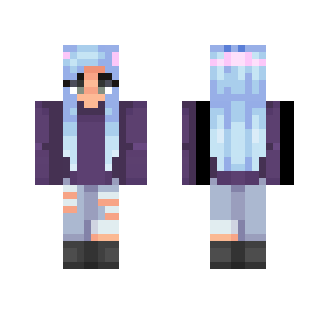 pretty blue - Female Minecraft Skins - image 2