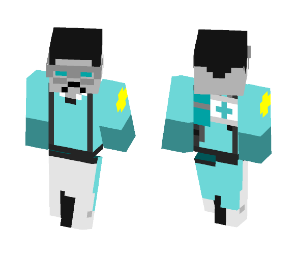 TF2 - BLU Medic Robot - Male Minecraft Skins - image 1