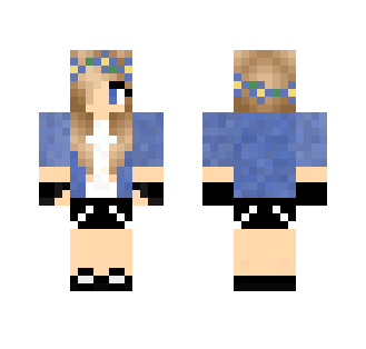 ★ вℓυє gяαу gιяℓ ★ - Female Minecraft Skins - image 2