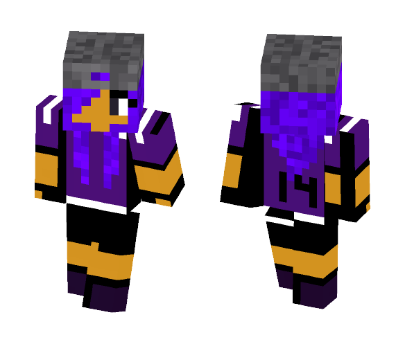 cool purple soccer girl - Girl Minecraft Skins - image 1