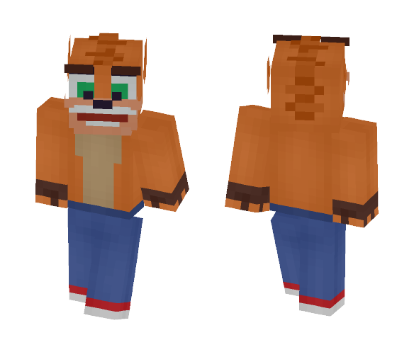 Crash Bandicoot - Male Minecraft Skins - image 1