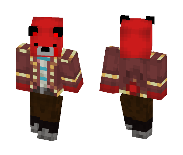 Xephos as a red bare - Male Minecraft Skins - image 1
