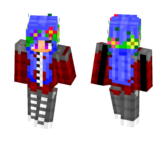 BlueBerry BubbleGum Girl - Girl Minecraft Skins - image 1