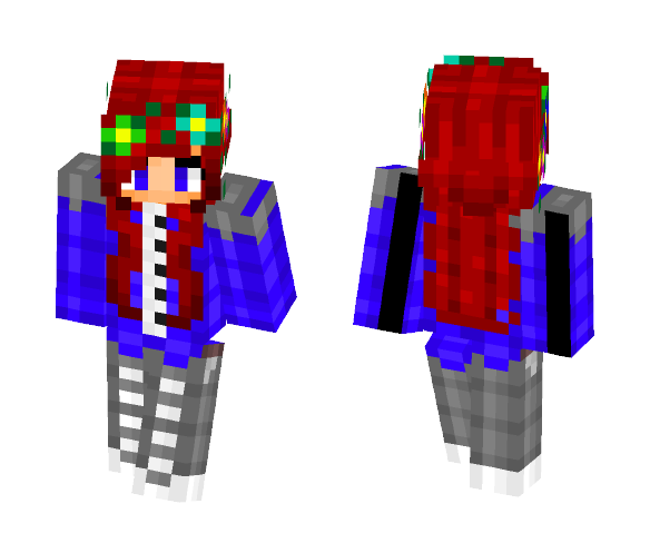 RaspBerry BubbleGum Girl - Girl Minecraft Skins - image 1