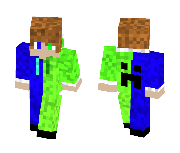 Blue and Green Boy - Boy Minecraft Skins - image 1