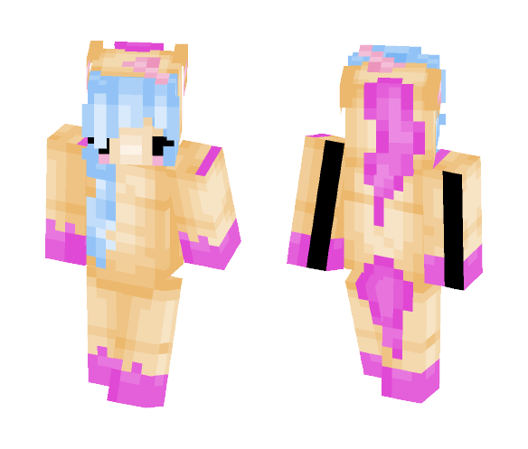 Kawaii Unicorn Chibi Onezie - Kawaii Minecraft Skins - image 1