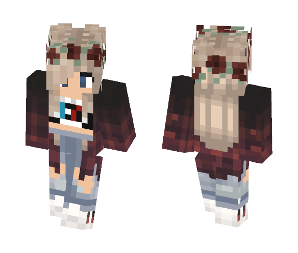 TOP Fangirl Blonde - Female Minecraft Skins - image 1