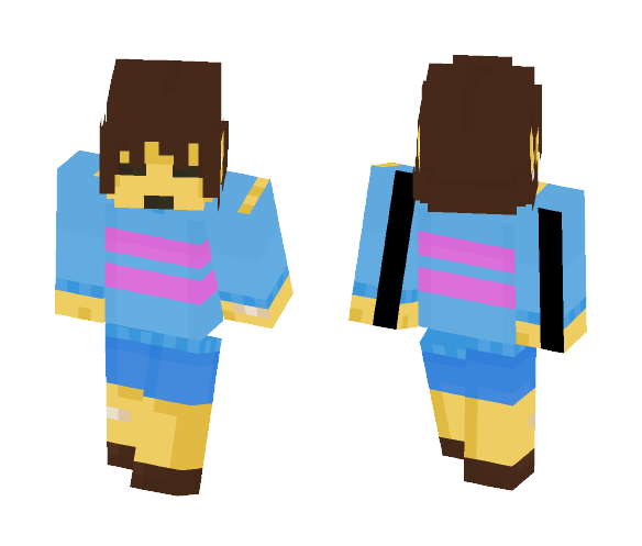 Frisk but it's the real one (memes) - Interchangeable Minecraft Skins - image 1