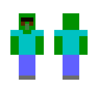 8-BIT Zombie Villager - Male Minecraft Skins - image 2