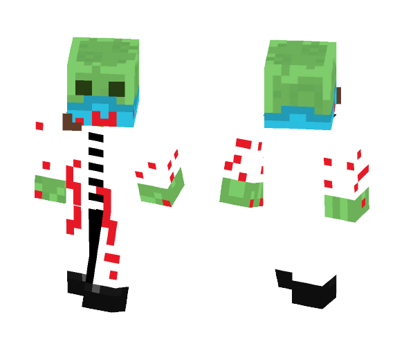 Slime Assassin in Surgeon Outfit - Male Minecraft Skins - image 1