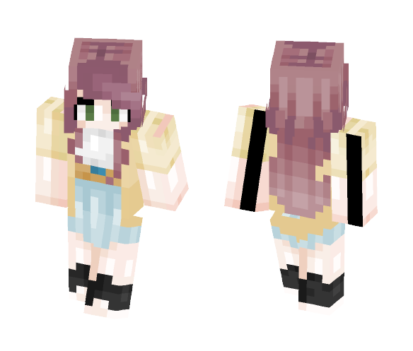 A busy woman ~drawing recreate~ - Female Minecraft Skins - image 1