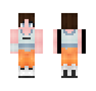 ♠Chell Redone♠ - Male Minecraft Skins - image 2