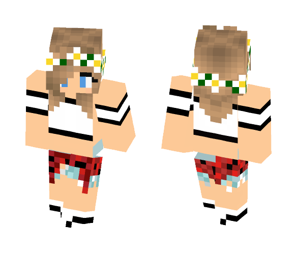 Blonde Girl with Short Hair - Color Haired Girls Minecraft Skins - im...