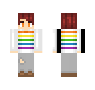 unicorns are real | Rainbow Sweater - Male Minecraft Skins - image 2