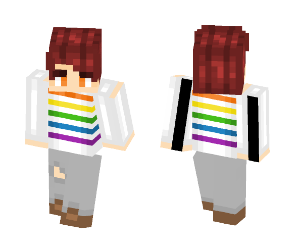 unicorns are real | Rainbow Sweater - Male Minecraft Skins - image 1