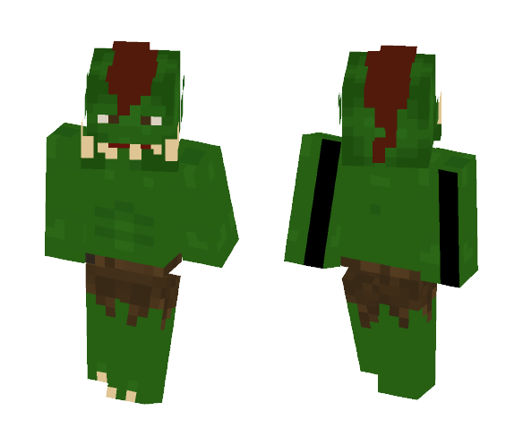 [LOTC] GREEN ORC - Male Minecraft Skins - image 1