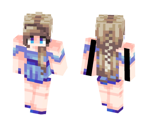 ♦ Blue Dress ♦ - Female Minecraft Skins - image 1