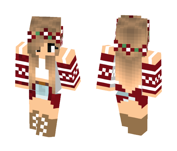 Pretty red outfit - Female Minecraft Skins - image 1