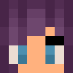 Cute girl with purple hair V2 - Color Haired Girls Minecraft Skins - image 3