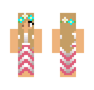 Girl in pink and white dress - Girl Minecraft Skins - image 2