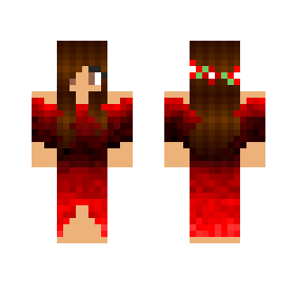 Girl in red dress - Girl Minecraft Skins - image 2