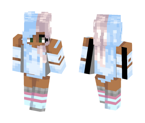 cotton candy ying yang - Female Minecraft Skins - image 1