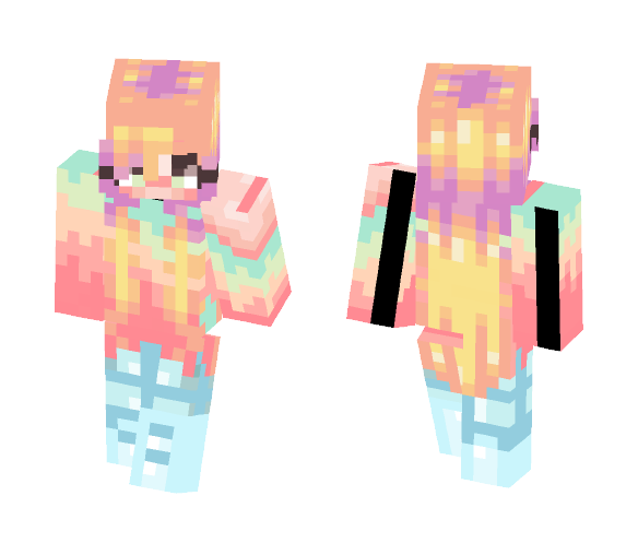 *мαηgℓє∂* Pastel Flames - Female Minecraft Skins - image 1