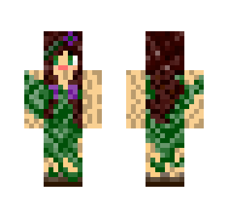 Waldelf in Grün - Female Minecraft Skins - image 2