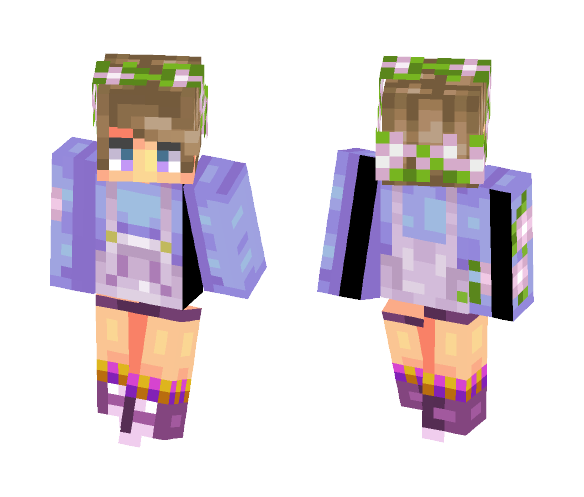 Flowers And Overalls - Male Minecraft Skins - image 1
