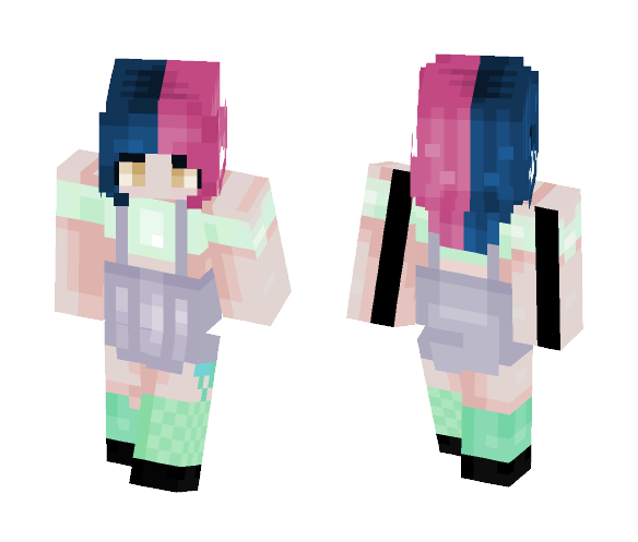 Bright and Crazy - Female Minecraft Skins - image 1