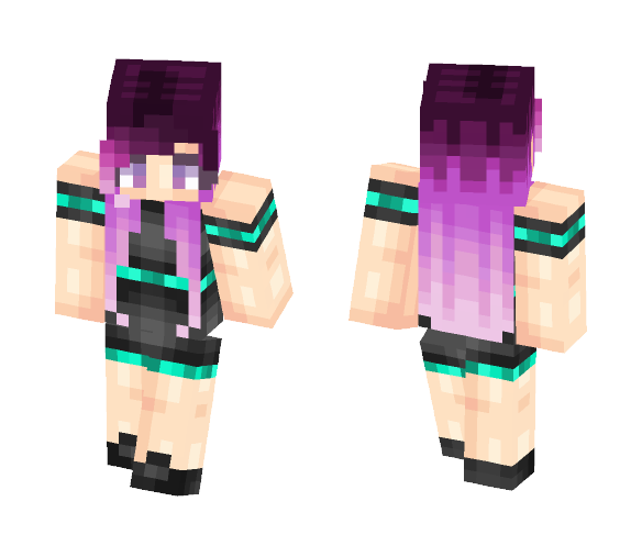 Neon Girl - Girl Minecraft Skins - image 1