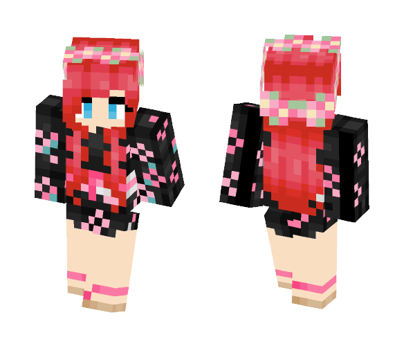 Pink Kimono - Female Minecraft Skins - image 1