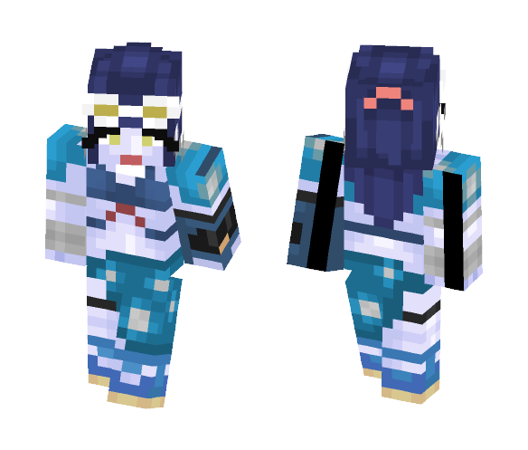 Widowmaker Côte d'Azur skin ~ Elec - Female Minecraft Skins - image 1