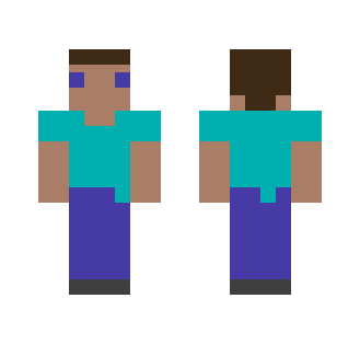 Blocky Steve (8 Bit I think) - Male Minecraft Skins - image 2