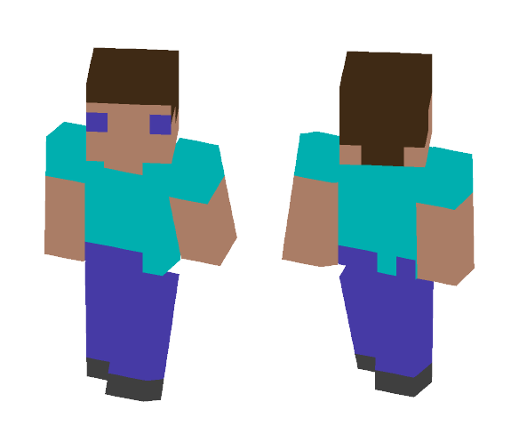 Blocky Steve (8 Bit I think) - Male Minecraft Skins - image 1