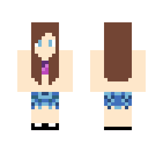 Bruntee Girl - Girl Minecraft Skins - image 2