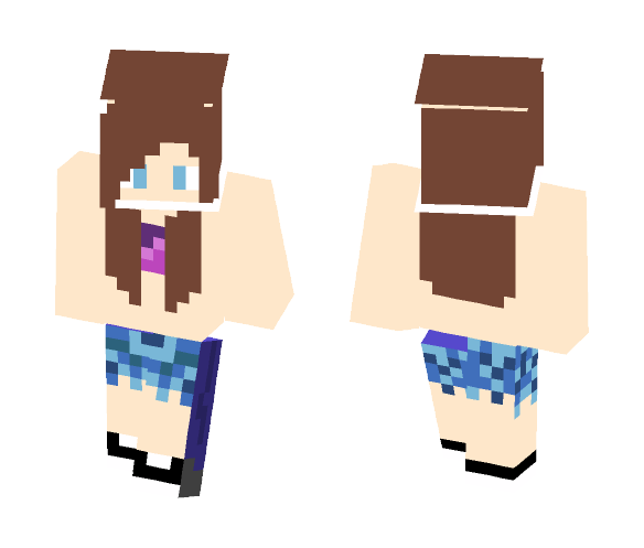 Bruntee Girl - Girl Minecraft Skins - image 1
