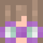 purple scarf w/ pink sweater - Female Minecraft Skins - image 3